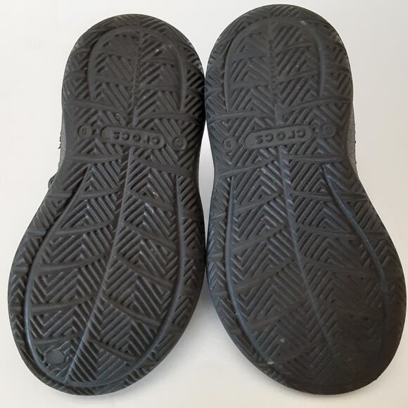 Crocs Swiftwater River Sandals Boys C9 Black Strap Hook & Loop Water Shoes - Picture 6 of 8